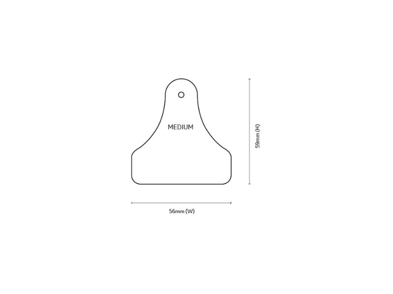 Visual Tag - Medium Male product dimensions