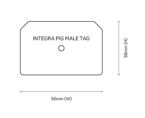 Integra Pig Tag Dimensions - Allflex Australia