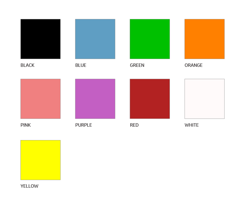 Visual Tag - Super Maxi Female - Colour Swatch