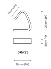 Brass & Nickel tag dimensions - Allflex